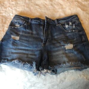 Women’s Large Risen Denim Shorts